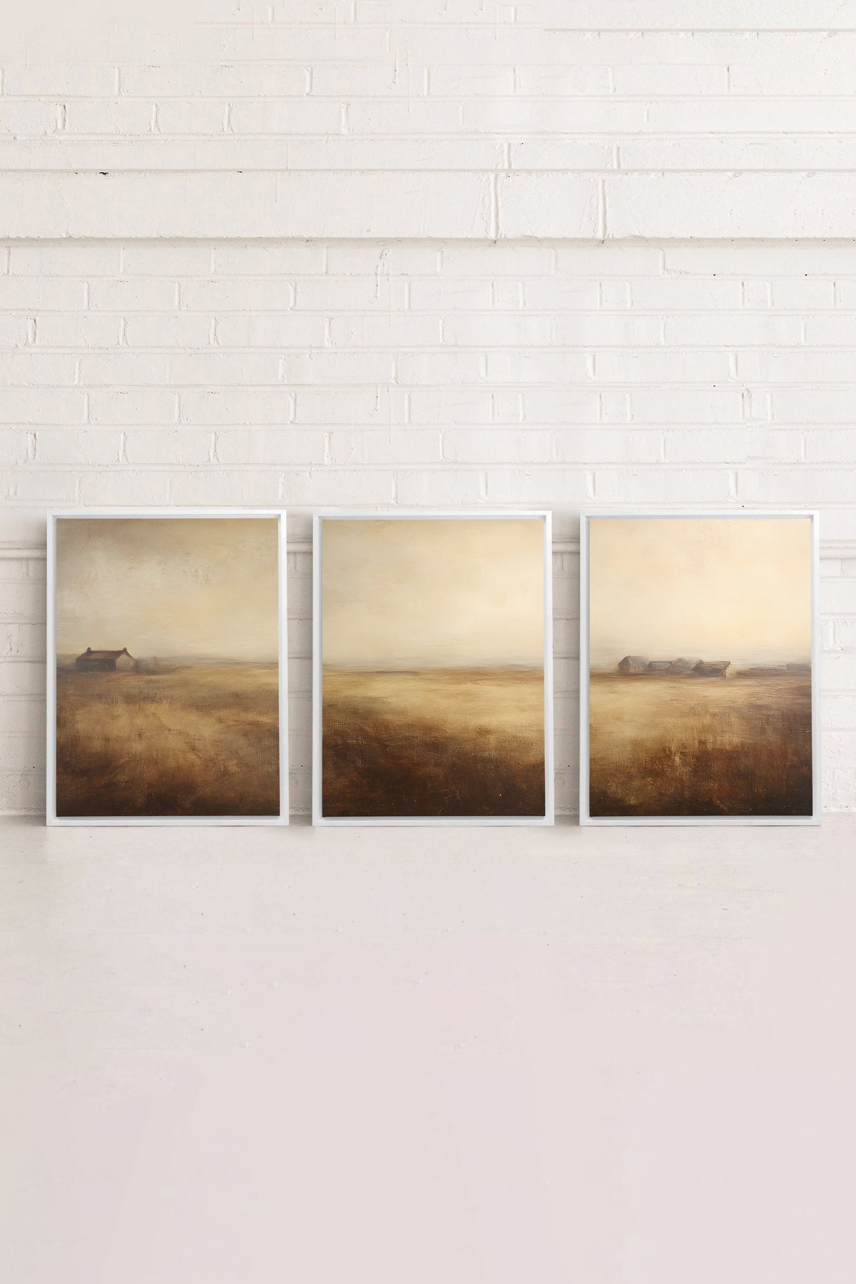TRIO D'ANTAN (3 Oeuvres sur toile étirée)