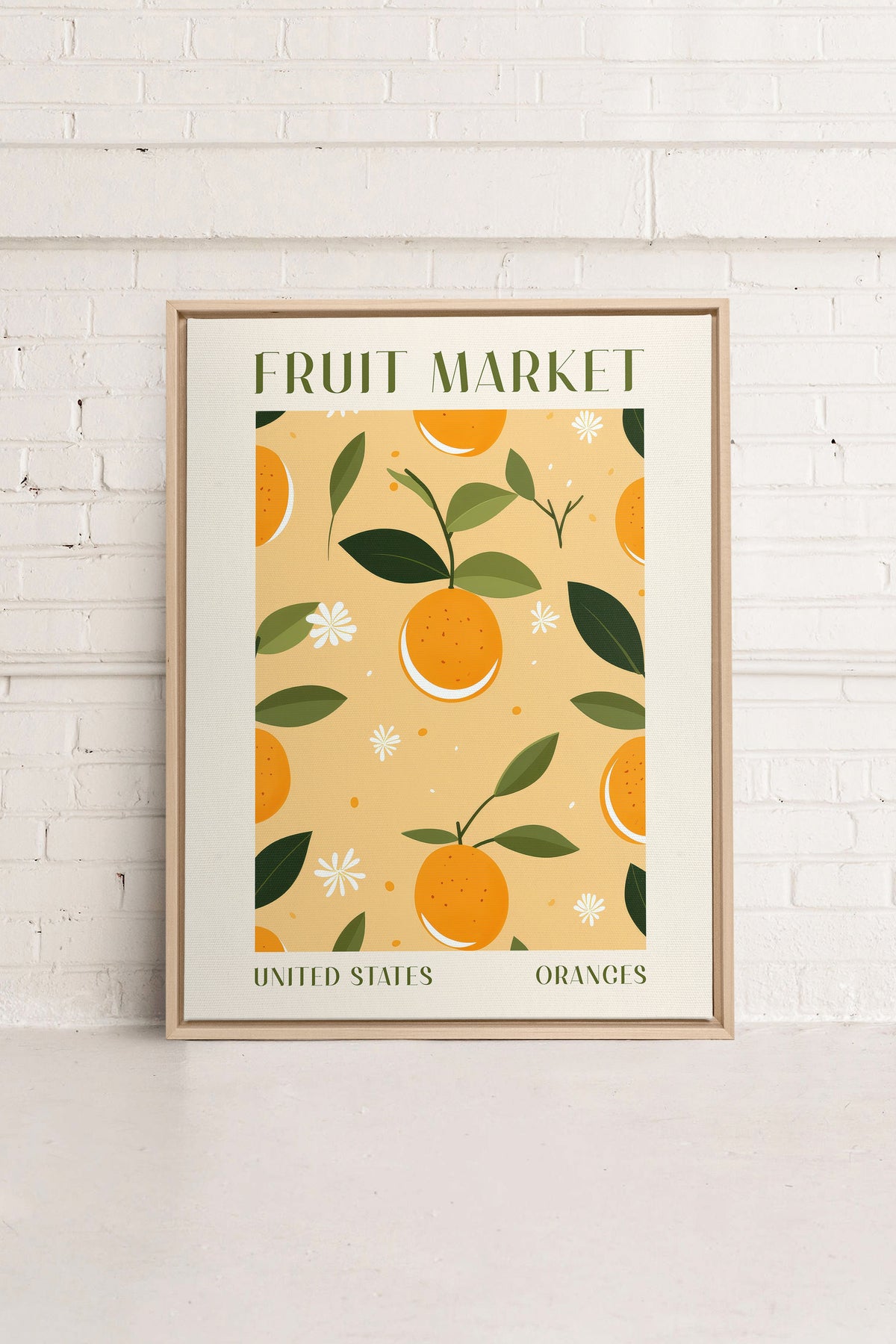 ORANGE TANGO, Oeuvre sur toile étirée