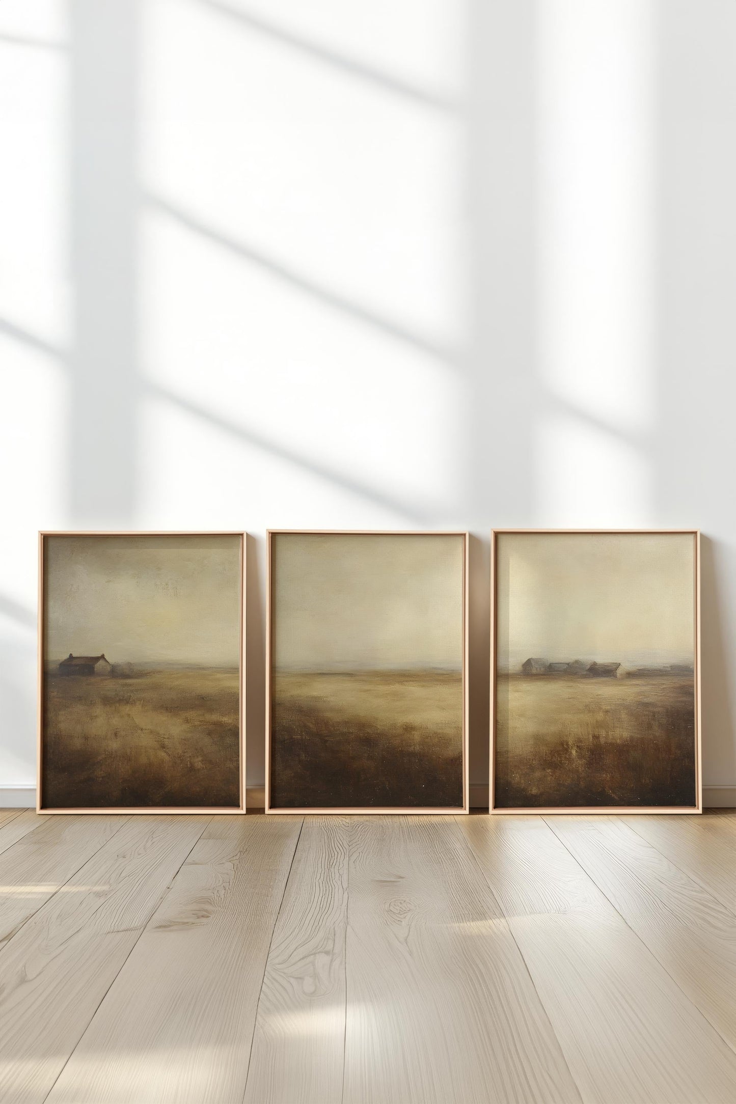 TRIO D'ANTAN (3 Oeuvres sur toile étirée)