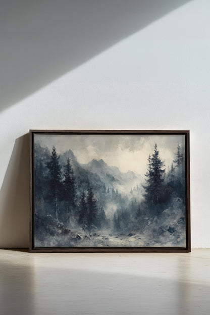MYSTIC HIGHLANDS, Oeuvre sur toile étirée