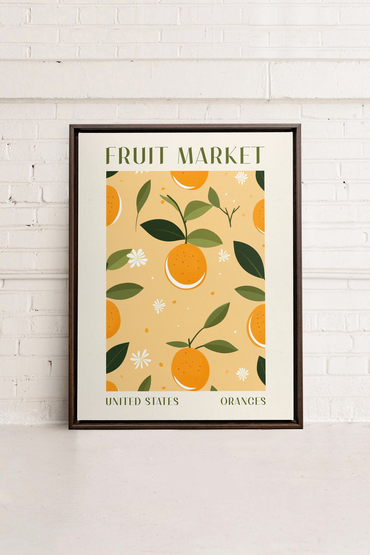 ORANGE TANGO, Oeuvre sur toile étirée