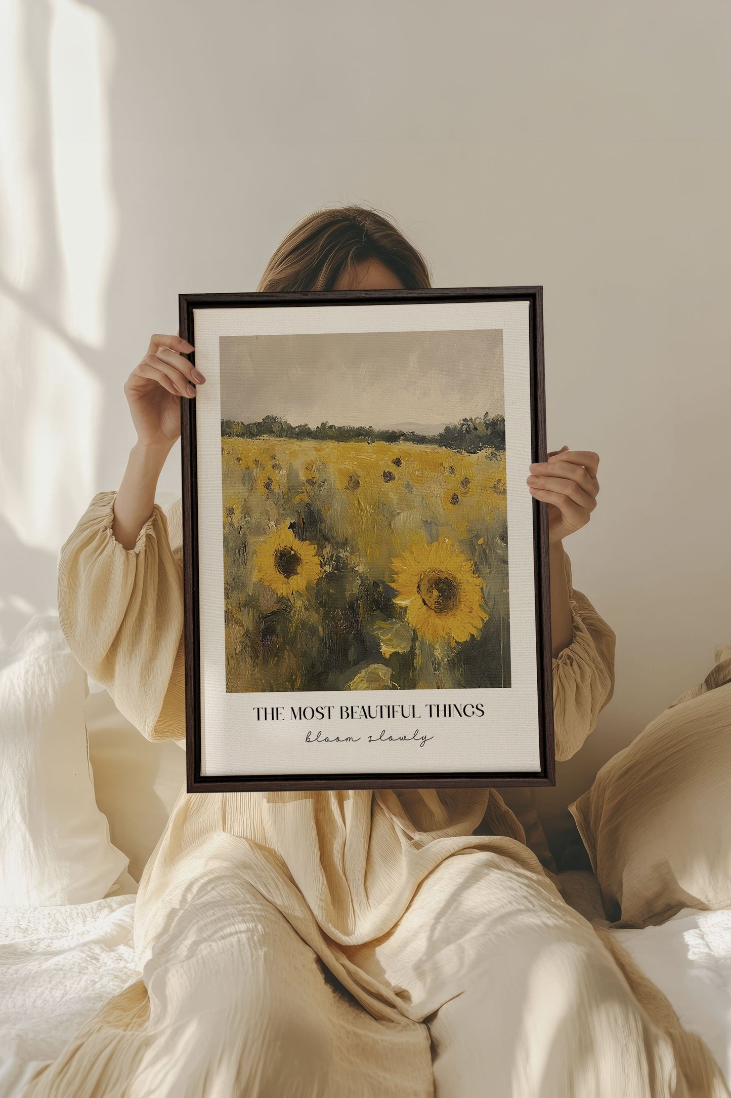 BLOOM SLOWLY, Oeuvre sur toile étirée