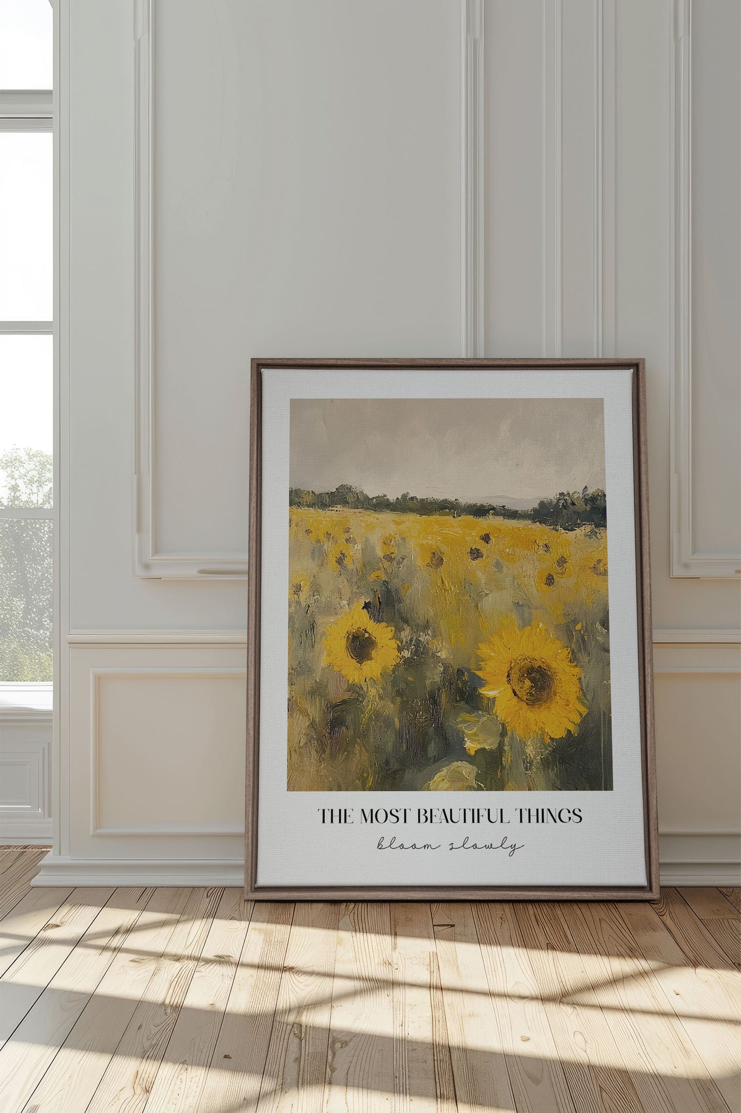 BLOOM SLOWLY, Oeuvre sur toile étirée