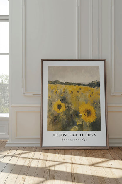 BLOOM SLOWLY, Oeuvre sur toile étirée