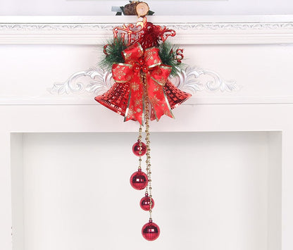 Christmas Bell Ornaments, Pearlescent Paper Tree Decorations