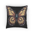 Monarch Butterfly Woven Pillow | Pixel Art Butterfly Throw Pillow