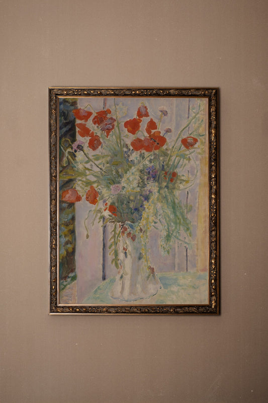 ÉCLATS DE PRINTEMPS, CADRE VINTAGE BRONZE