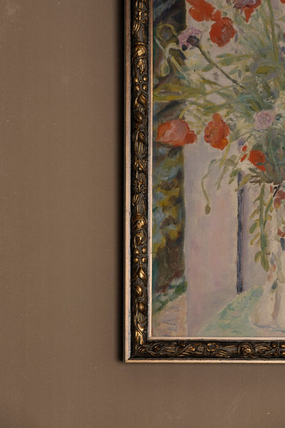 ÉCLATS DE PRINTEMPS, CADRE VINTAGE BRONZE