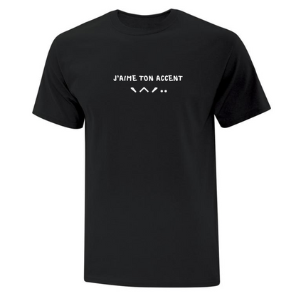 T-shirt "J'aime Ton Accent" brodé