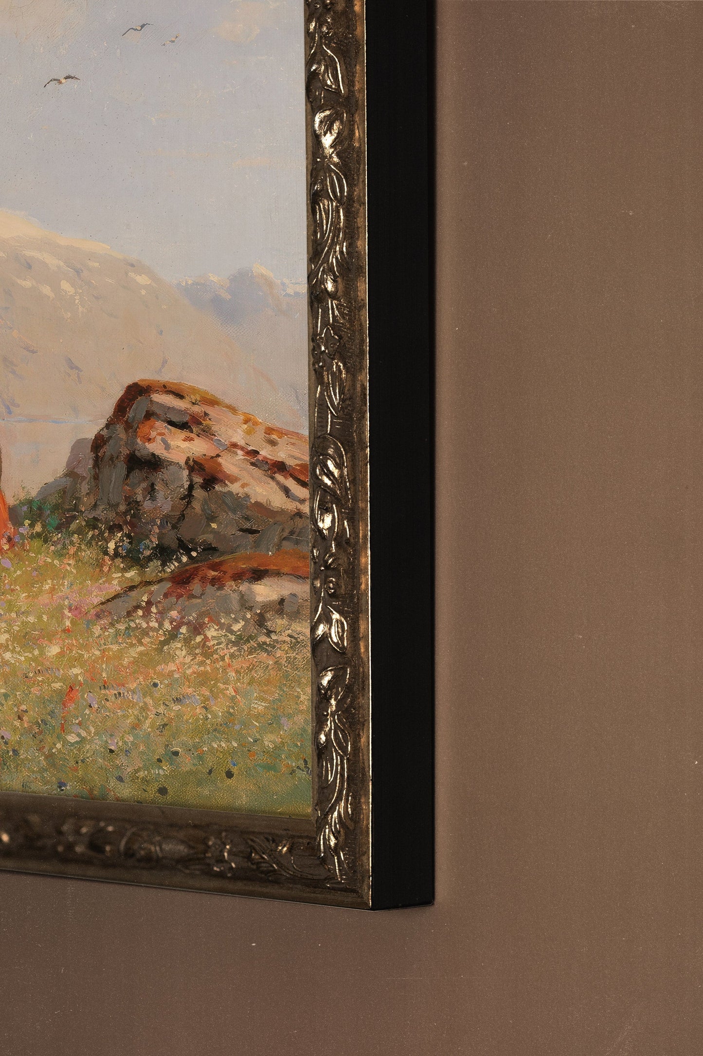 LA SOUFFLE DES CIMES, CADRE VINTAGE ARGENT