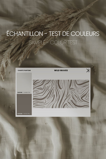 WILD WAVES, Oeuvre sur toile étirée