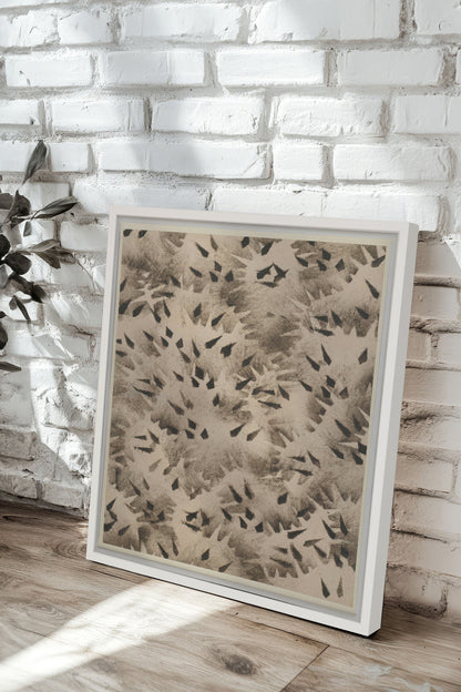 GRAIN D'OMBRE, Oeuvre sur toile étirée