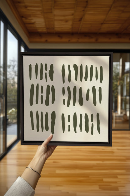FLOATING PATTERNS, Oeuvre sur toile étirée