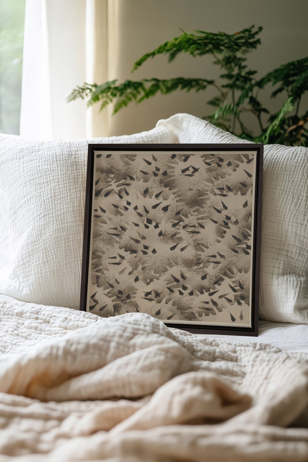 GRAIN D'OMBRE, Oeuvre sur toile étirée