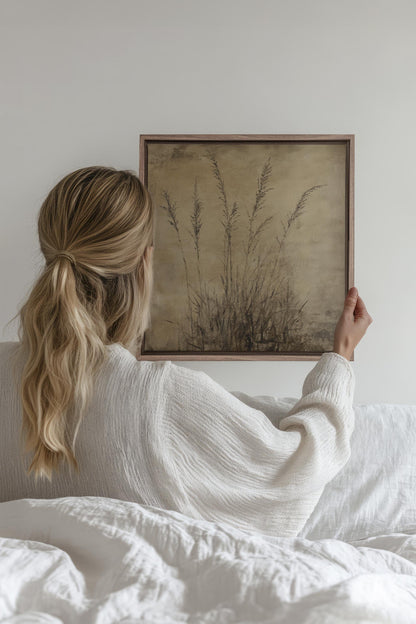 CHAMPS OUBLIÉS, Oeuvre sur toile étirée