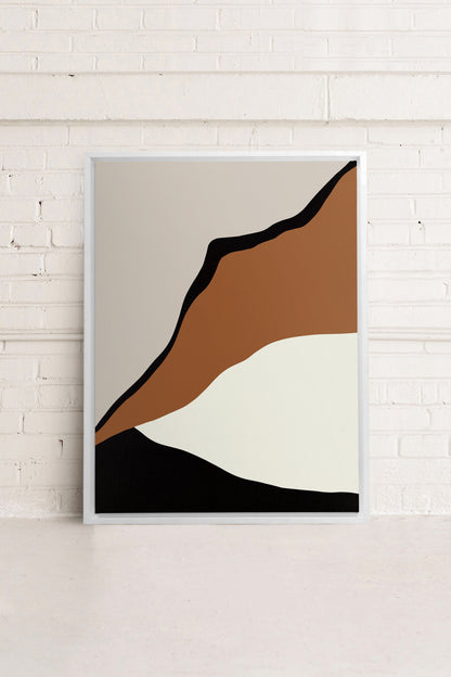 PALETTE ÉBÈNE, Oeuvre sur toile étirée