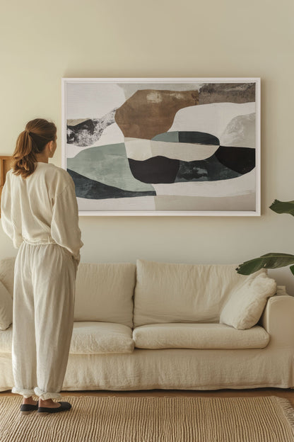 FRAGMENTS NATURELS, Oeuvre sur toile étirée