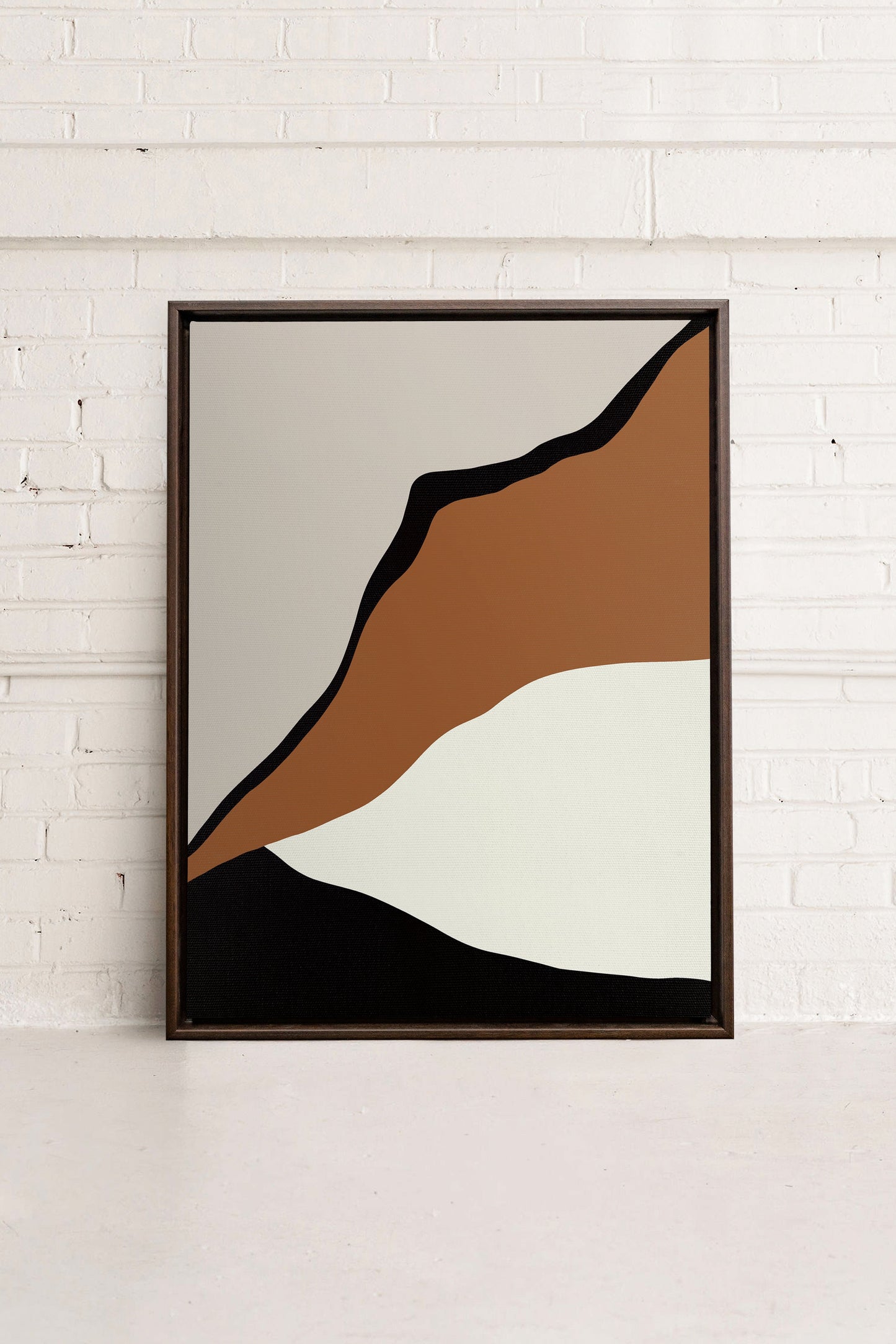 PALETTE ÉBÈNE, Oeuvre sur toile étirée