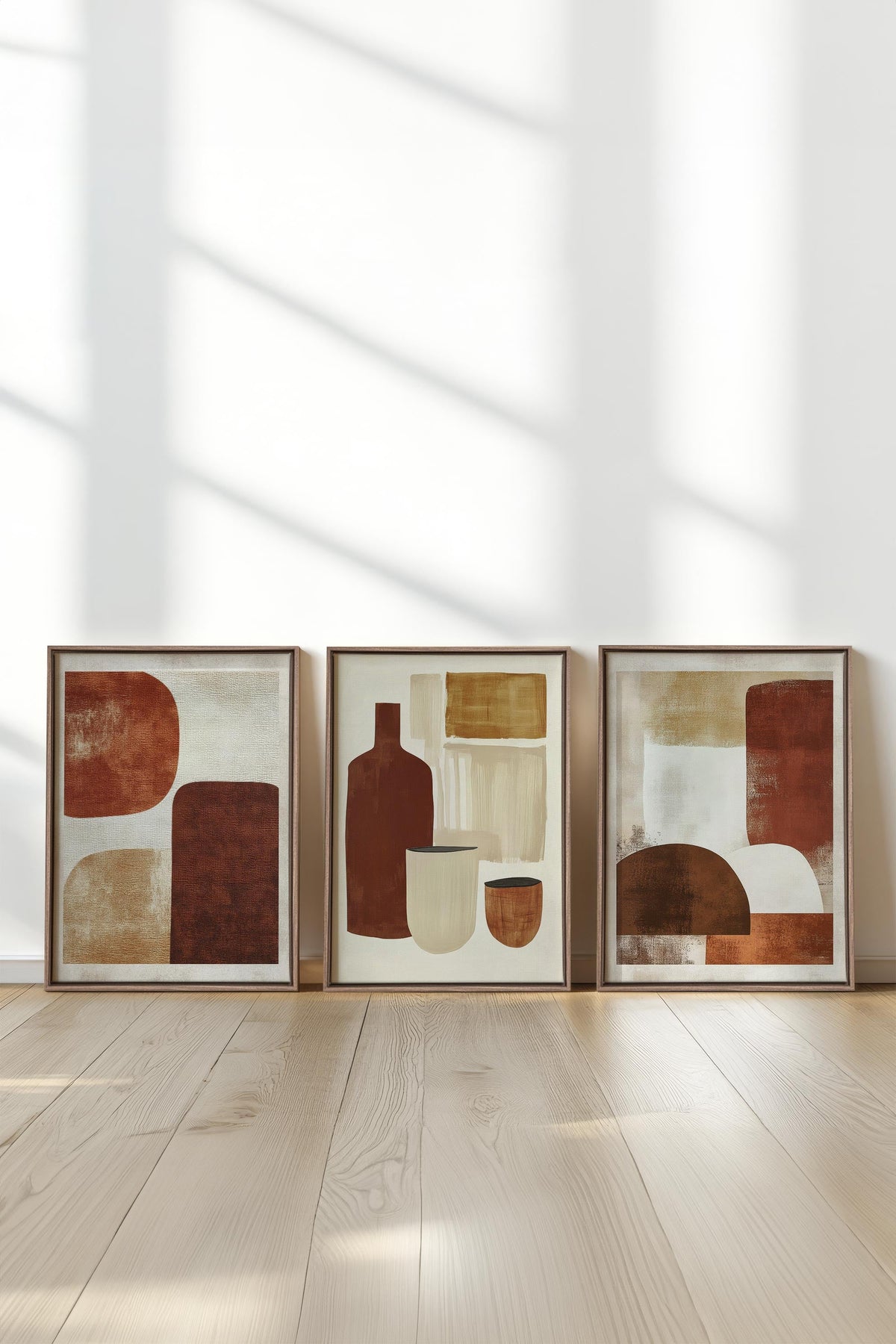 EARTHLY CRAFT TRIO (3 Oeuvres sur toile étirée)