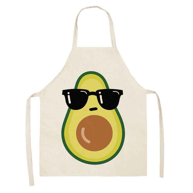 Cotton and linen apron
