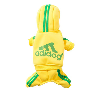 Adidog Dog Hoodie Onesie | Insulated Dog Jumpsuit