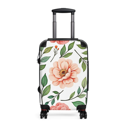 Floral Carry-On Suitcase — Pink Peony Travel Luggage