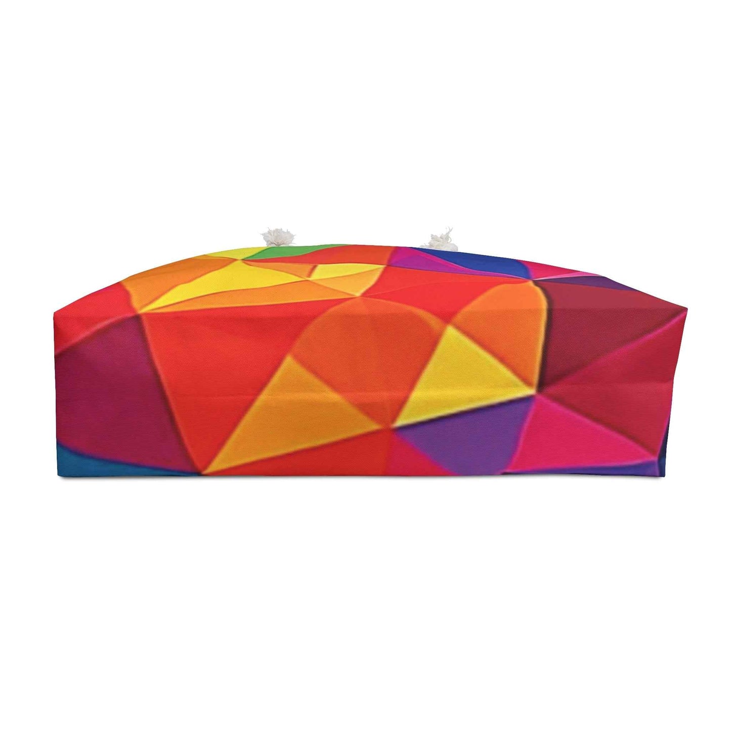 Colorful Geometric Prism Weekender Bag | Bright Abstract Tote | Large Tote Bag