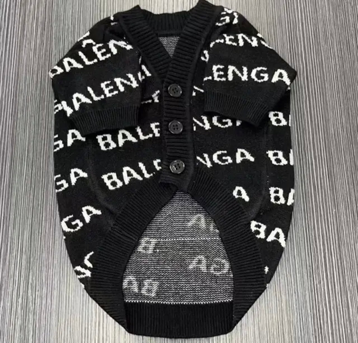 Pawlenciaga Dog Cardigan | Knit Dog Cardigan