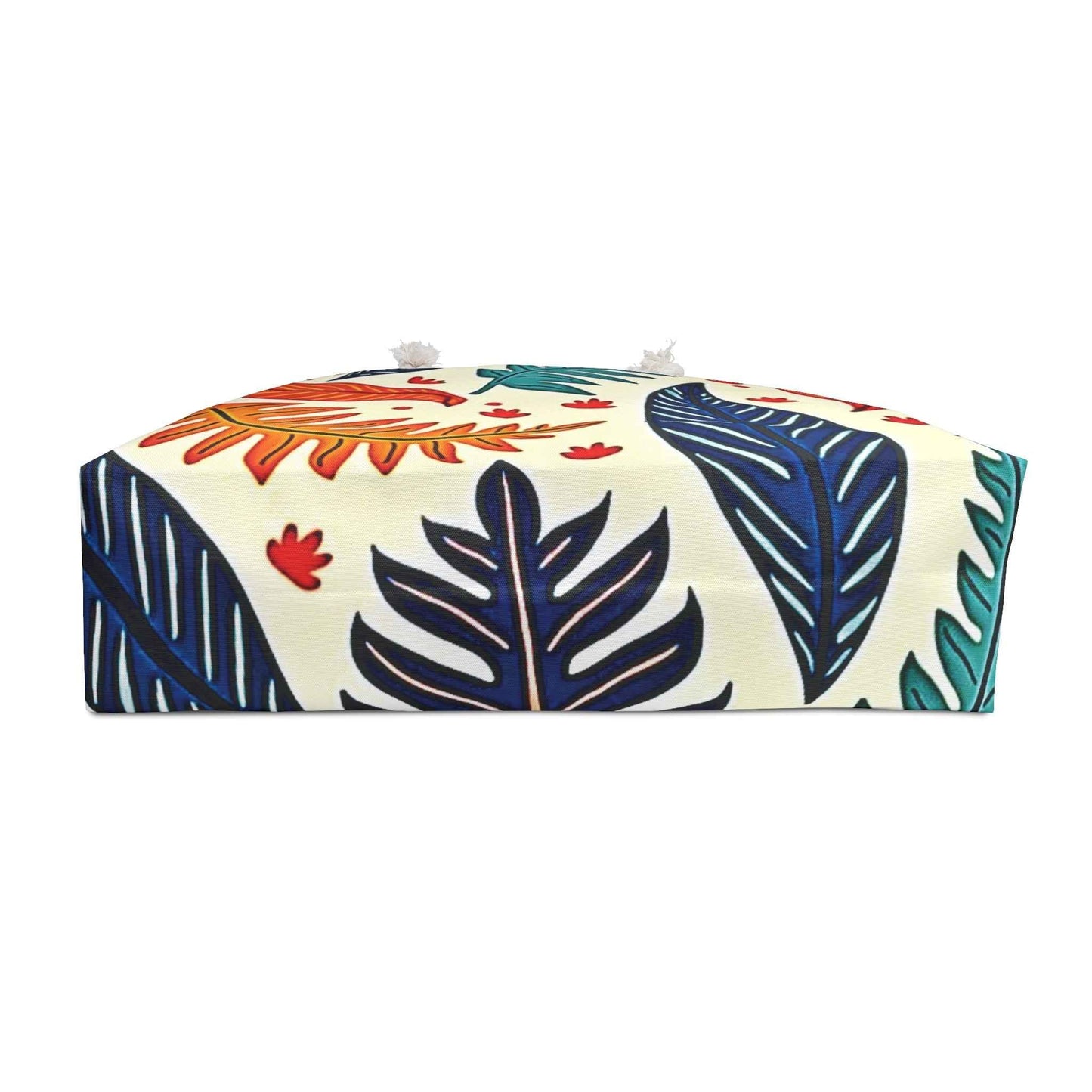 Colorful Tropical Leaves Weekender Bag | Leaf Pattern Travel Tote