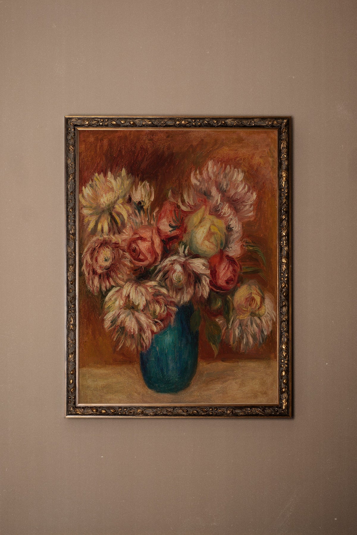 BOUQUET DE LUMIÈRE, CADRE VINTAGE BRONZE