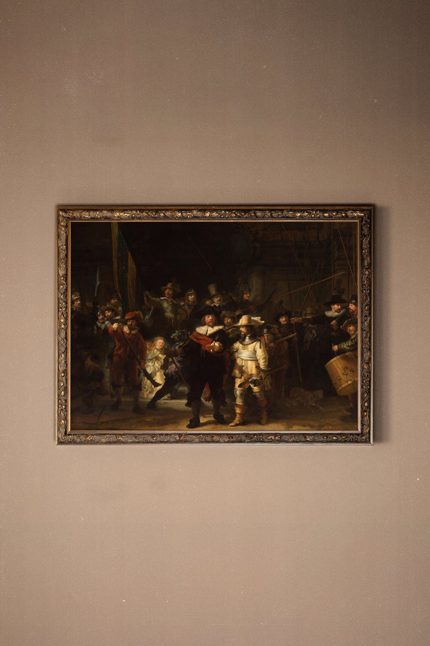 LA RONDE DE NUIT, CADRE VINTAGE BRONZE