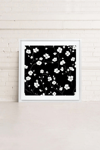 NOCTURNAL BLOOMS, Oeuvre sur toile étirée