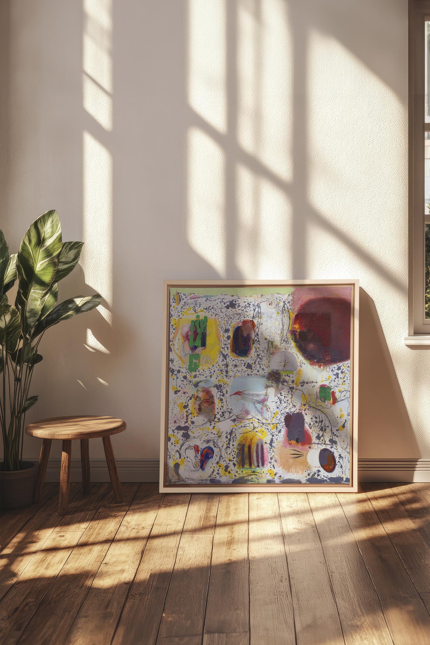 RYTHME CHROMATIQUE, Oeuvre sur toile étirée