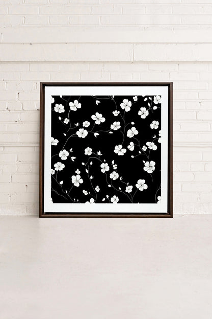 NOCTURNAL BLOOMS, Oeuvre sur toile étirée