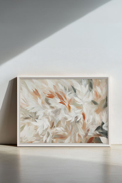 SOUFFLE DE PLUMES, Oeuvre sur toile étirée