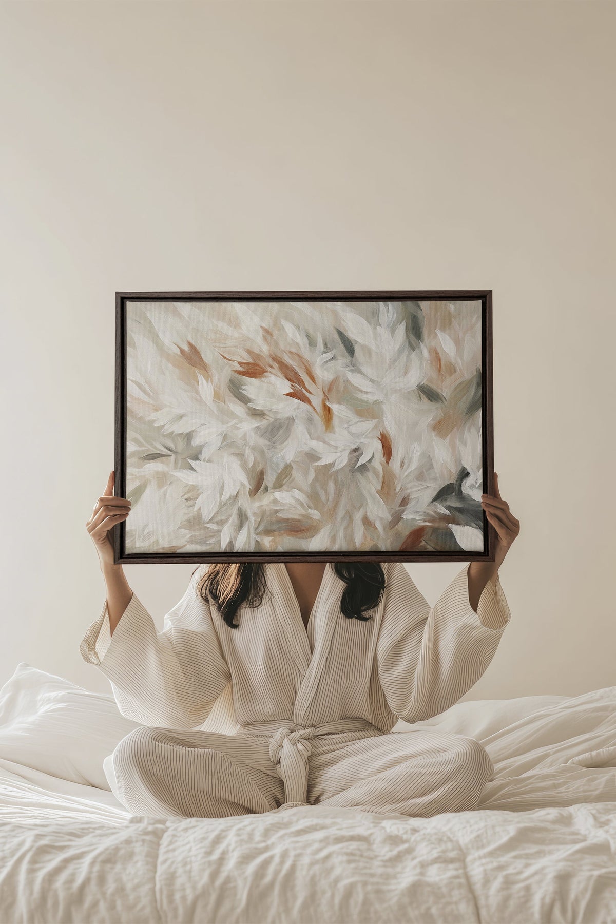 SOUFFLE DE PLUMES, Oeuvre sur toile étirée