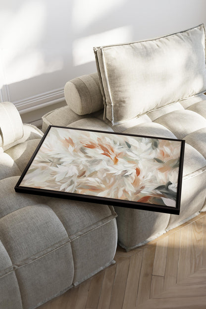 SOUFFLE DE PLUMES, Oeuvre sur toile étirée