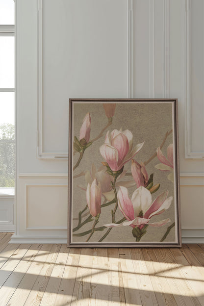 MAGNOLIA WHISPER, Oeuvre sur toile étirée
