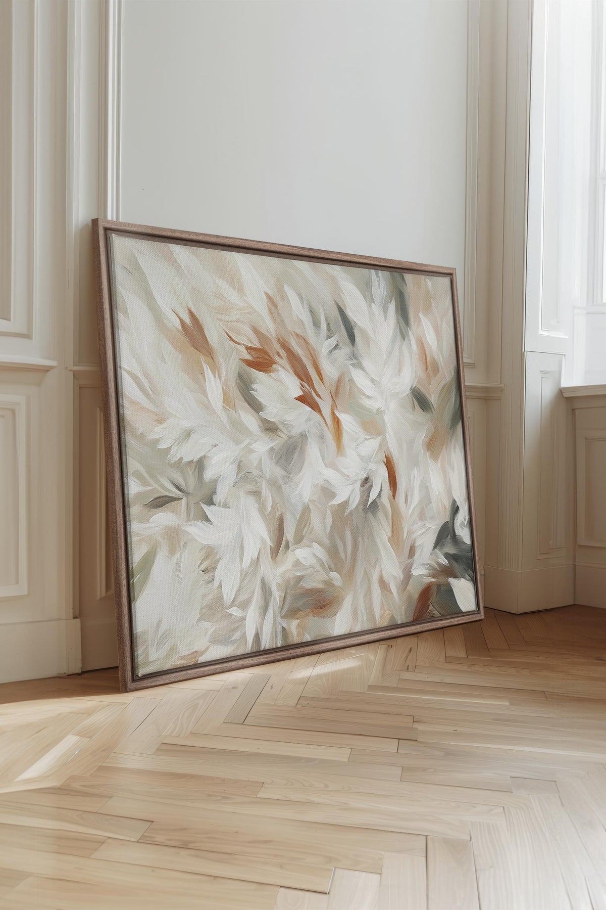 SOUFFLE DE PLUMES, Oeuvre sur toile étirée
