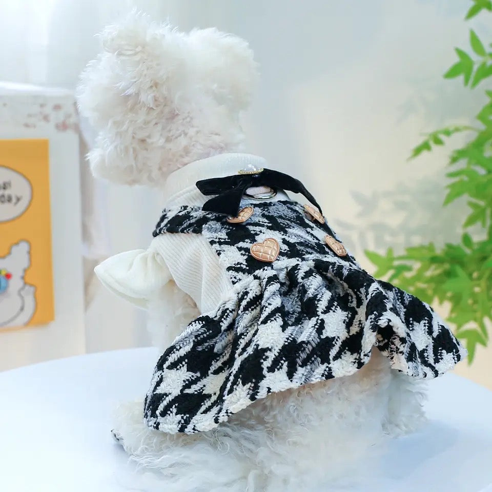 Mademoiselle Tweed Dog Dress | Pet Fashion Dress