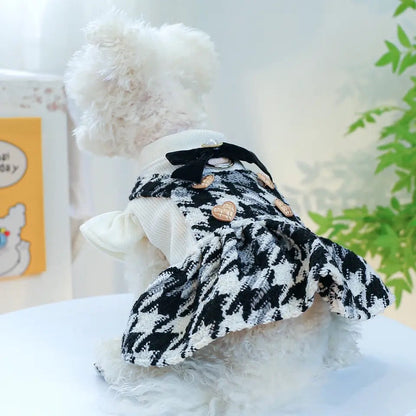 Mademoiselle Tweed Dog Dress | Pet Fashion Dress