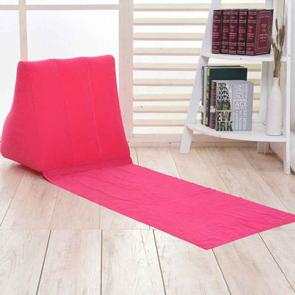Outdoor Beach Pvc Thick Flocking Beach Mat, Inflatable Triangle Mat