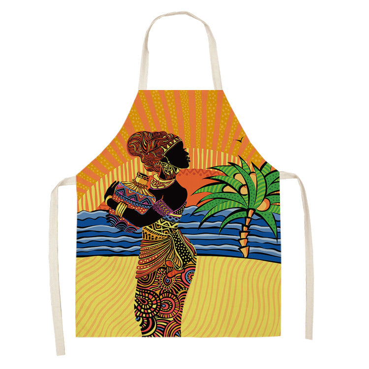 Original Art Apron Foreign Trade Geometry Series Kitchen Housework Apron