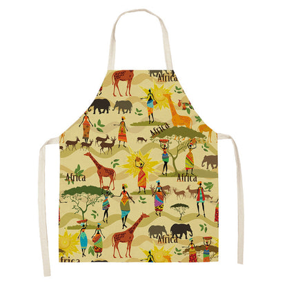 Original Art Apron Foreign Trade Geometry Series Kitchen Housework Apron