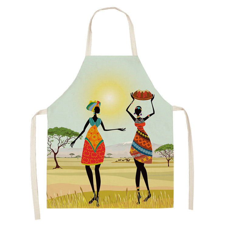 Original Art Apron Foreign Trade Geometry Series Kitchen Housework Apron