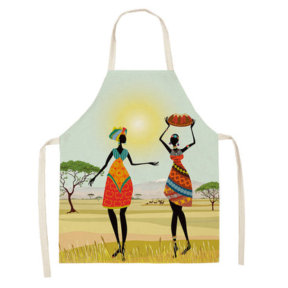 Original Art Apron Foreign Trade Geometry Series Kitchen Housework Apron