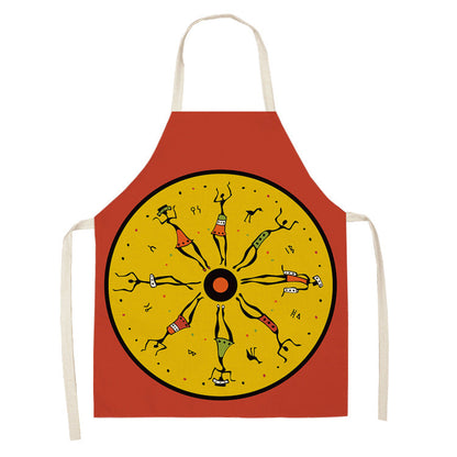 Original Art Apron Foreign Trade Geometry Series Kitchen Housework Apron