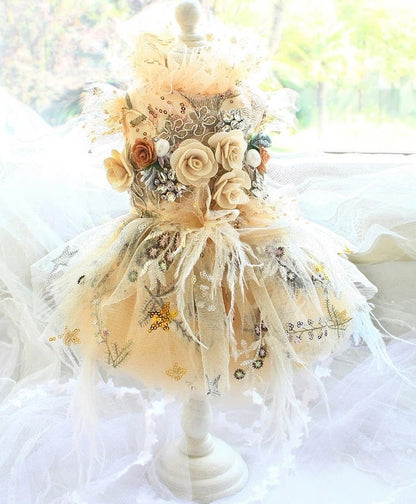 Fall Floral Dog Dress | Elegant Seasonal Dog Outfit