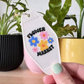 Flower Market Motel keychain