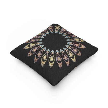 Geometric Pattern Woven Pillow | Decorative Throw Cushion